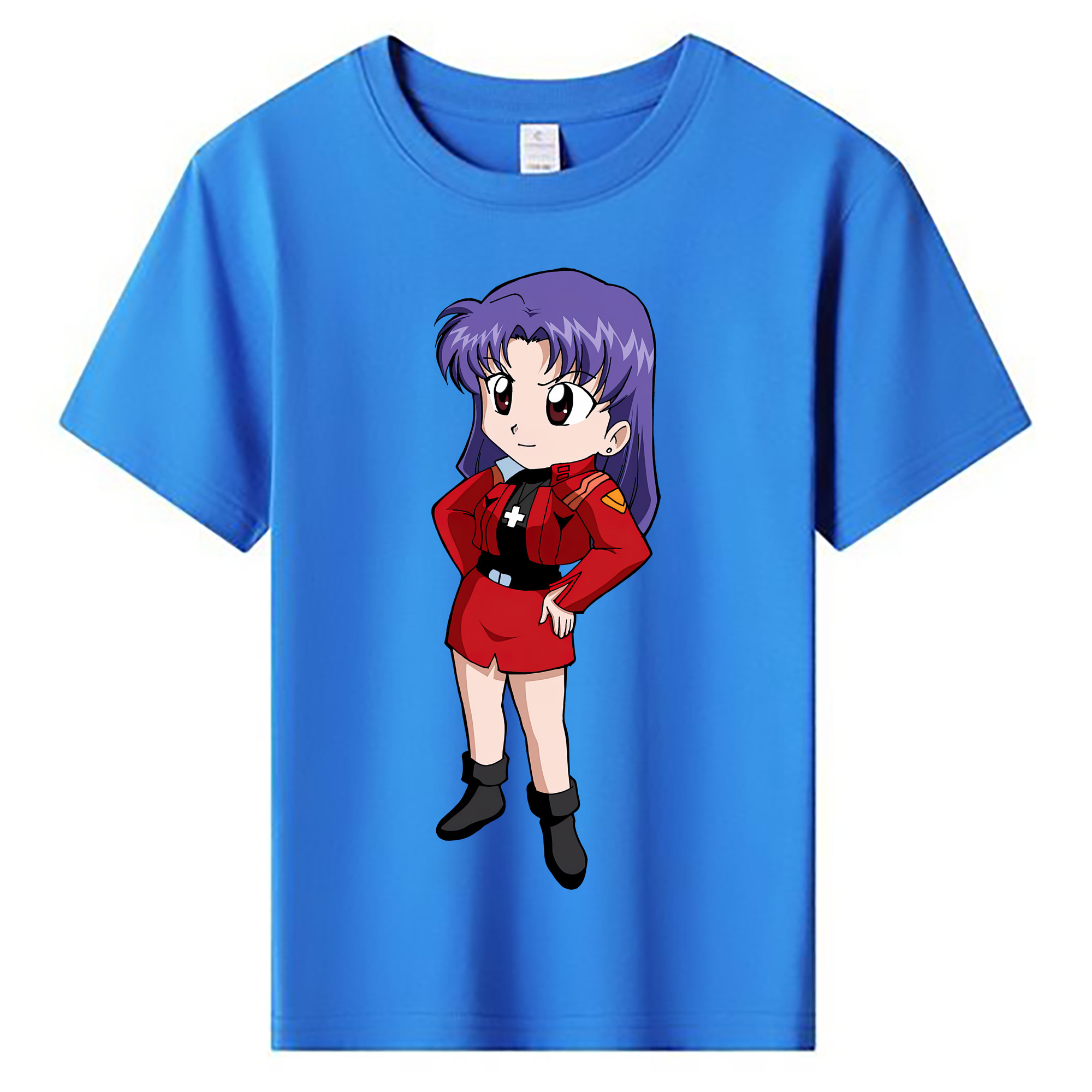（画像用） EVA 新世紀エヴァンゲリオン 綿100％キッズTシャツ（フロントプリント）